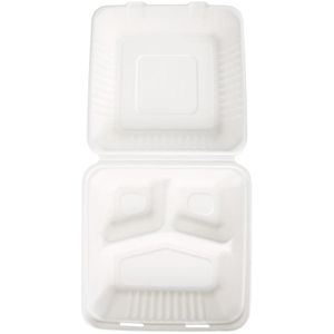 Produktbild für Menüboxen Franz-Mensch NATUREStar, weiß, aus Zuckerrohr