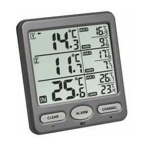TFA Thermometer 30.3062.10 Funk, für innen und außen, inkl. 2 Sensoren –  Böttcher AG