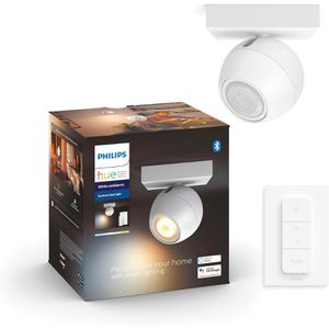 Produktbild für Deckenstrahler Philips-Hue Buckram, weiß mit LED