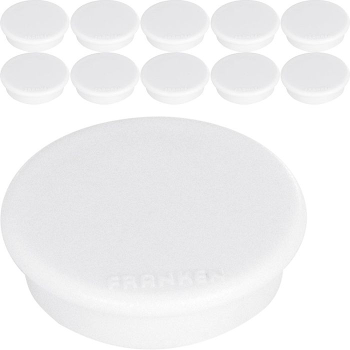 FRANKEN Magnete 10 Stück - Bunte Rundmagnete Für Whiteboard Und Kühlschrank
