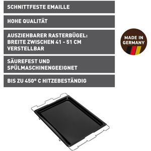 Produktbild für Backblech Kaiser Inspiration, schwarz, aus Emaille