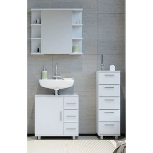 Produktbild für Badschrank Vicco Ilias, mit 4 Füßen, weiß
