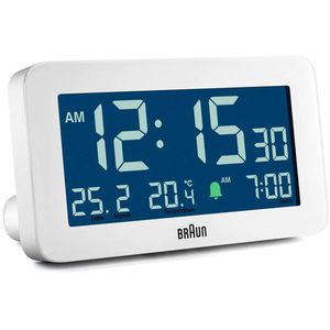 Produktbild für Wecker Braun BC10W weiß, digital