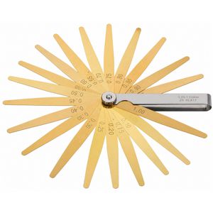 Produktbild für Fühlerlehre Helios-Preisser 0607403, aus Messing
