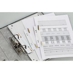 Produktbild für Heftstreifen Exacompta 426002B, 35 x 150mm, weiß