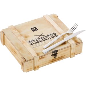 Produktbild für Steakbesteck Zwilling 07150-359, in Holzkiste, Edelstahl 18/10