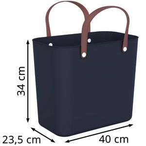 Produktbild für Einkaufskorb Rotho Albula Multibag Style, midnight blau