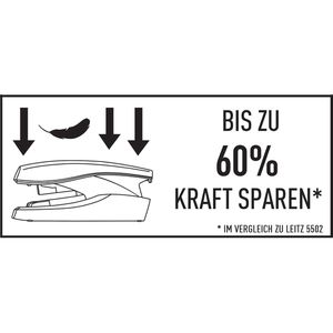 Produktbild für Heftgerät Leitz 5603-00-95, NeXXt Softpress inkl. 200 Klammern
