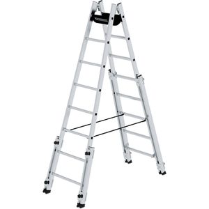 Produktbild für Stehleiter MUNK 33516, nivello-Leiterfüße, beidseitig begehbar