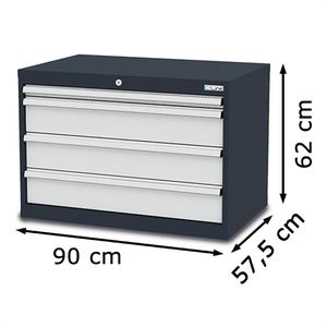 Produktbild für Schubladenschrank Simplaflex CL9H061030, Metall