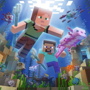 Produktbild für Puzzle Ravensburger 05621, Minecraft Biomes