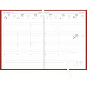 Produktbild für Buchkalender Zettler 873, rot, Jahr 2027
