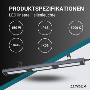 Produktbild für LED-Hallenstrahler Luxula LX-LHB-150-5000, 18.700 Lumen