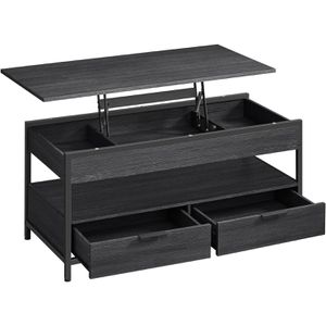 Produktbild für Couchtisch Vasagle LCT209B22 aus Holz / Metall, anthrazit