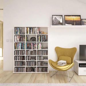 Produktbild für CD-Regal Vicco Jukebox, weiß