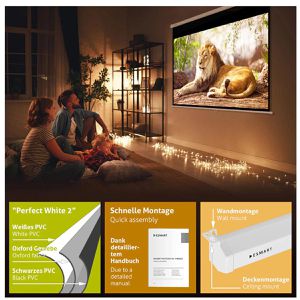 Produktbild für Beamer-Leinwand ESMART Professional MIROLO