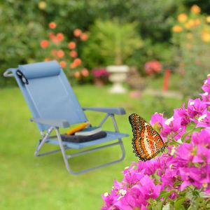 Produktbild für Campingstuhl Relaxdays 10026478, blau, bis 120 kg