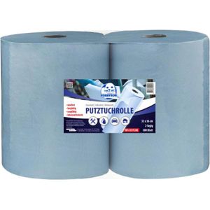 Produktbild für Putztuchrolle Robbyrob aus Recyclingpapier, Palette, blau