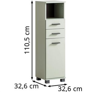 Produktbild für Badschrank Schildmeyer Palermo 157645, mit 4 Füßen, pistazie