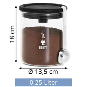 Produktbild für Kaffeedose Bialetti DCDESIGN07, aus Glas / Kunststoff