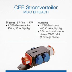 Produktbild für CEE-Stromverteiler as-Schwabe Mixo Brigach, mobil, für außen