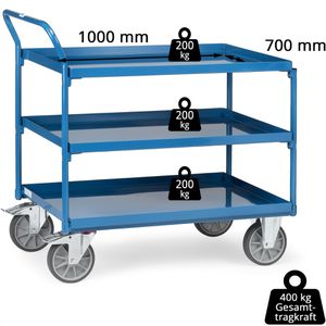 Produktbild für Tischwagen Fetra 4932, aus Metall