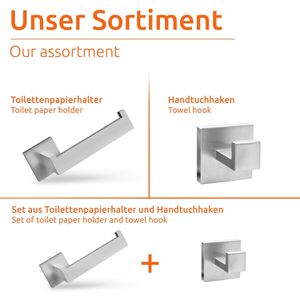 Produktbild für Toilettenpapierhalter ECENCE eckig