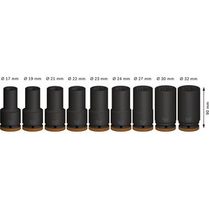 Produktbild für Steckschlüssel Bosch PRO Impact Socket, 9-teilig