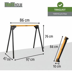 Produktbild für Arbeitsbock Trutzholm 28395, bis 1000kg