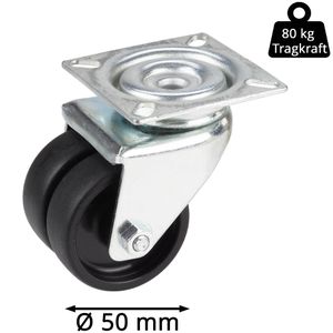 Produktbild für Apparaterolle Dörner+Helmer 450106, Anschraubplatte, 4-teilig