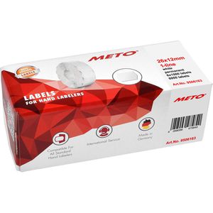 Produktbild für Preisetiketten METO 9506163, weiß, 26 x 12 mm