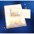 Zusatzbild Weihnachtsbriefpapier Sigel DP029 Glitter Stars