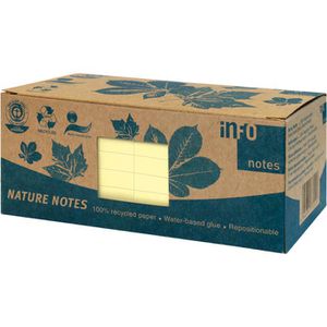 Produktbild für Haftnotizen Info Nature Notes, 5654-11box, gelb