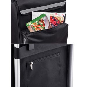 Produktbild für Einkaufstrolley Meister schwarz, klappbar