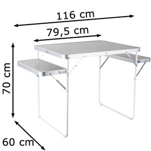 Produktbild für Klapptisch Böttcher-AG 95254, aus Kunststoff
