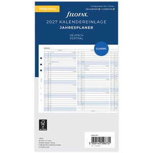 Kalendereinlagen Filofax 27-68445, Jahr 2027