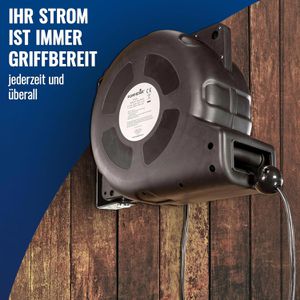 Produktbild für Kabeltrommel Poppstar mit Aufrollautomatik, für innen