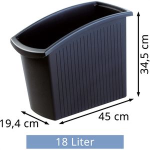 Produktbild für Papierkorb Han Mondo 1840, schwarz