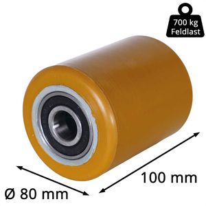 Produktbild für Hubwagen-Rolle CASCOO bis 700 kg, Polyurethan