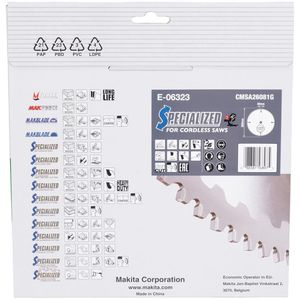 Produktbild für Kreissägeblatt Makita E-06323, EFFICUT