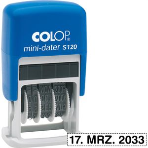 Datumstempel Colop Mini-Dater S 120, schwarz, selbstfärbend