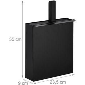 Produktbild für Ascheeimer Relaxdays 10033822, schwarz