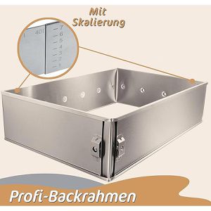 Produktbild für Backrahmen 4smile Vulcano, mit Schrauben, aus Edelstahl