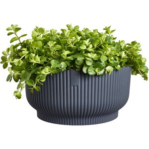 Produktbild für Übertopf elho Vibes Fold Bowl, anthrazit, Ø 25 x 12 cm