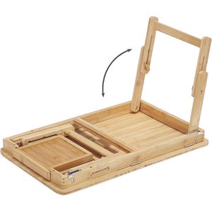 Produktbild für Laptoptisch Songmics LLD01N, aus Bambus, höhenverstellbar