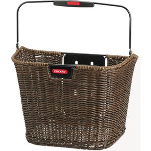Fahrradkorb KLICKfix Strucutra, braun, Kunststoff, 16 l