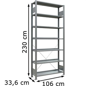 Produktbild für Aktenregal Schulte MULTIplus85, 17713, aus Metall