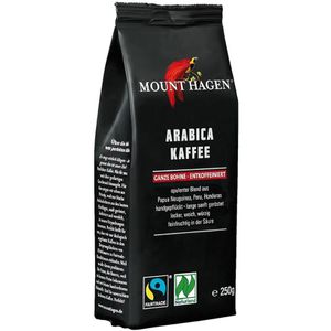 Mount-Hagen Kaffee Arabica Blend Decaf, entkoffeiniert, BIO, ganze Bohnen, 100% Arabica, 250 g