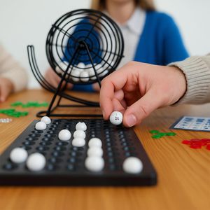 Produktbild für Brettspiel Relaxdays 10021014, Bingo mit Lostrommel