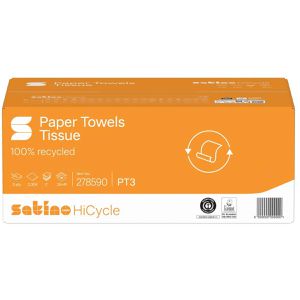 Produktbild für Papierhandtücher Satino HiCycle, 278590, PT3, 2-lagig